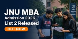 JNU MBA Admission 2026 List 2 Released Deadline for Confirmation August 10